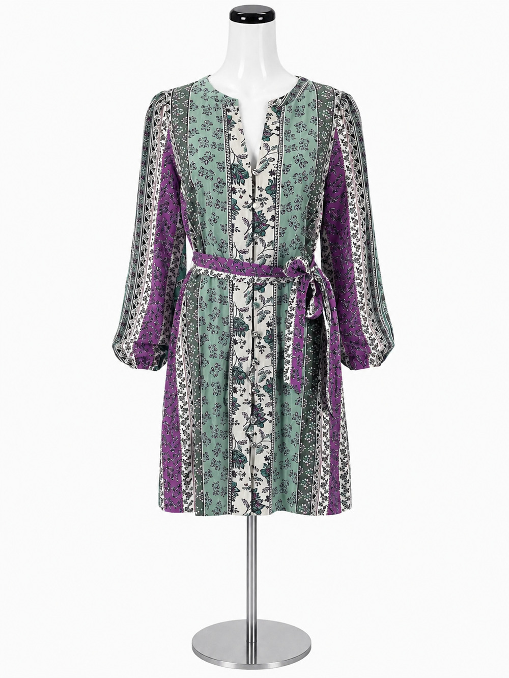 LOFT Floral Paisley Patchwork Tunic Dress NWT Size 6